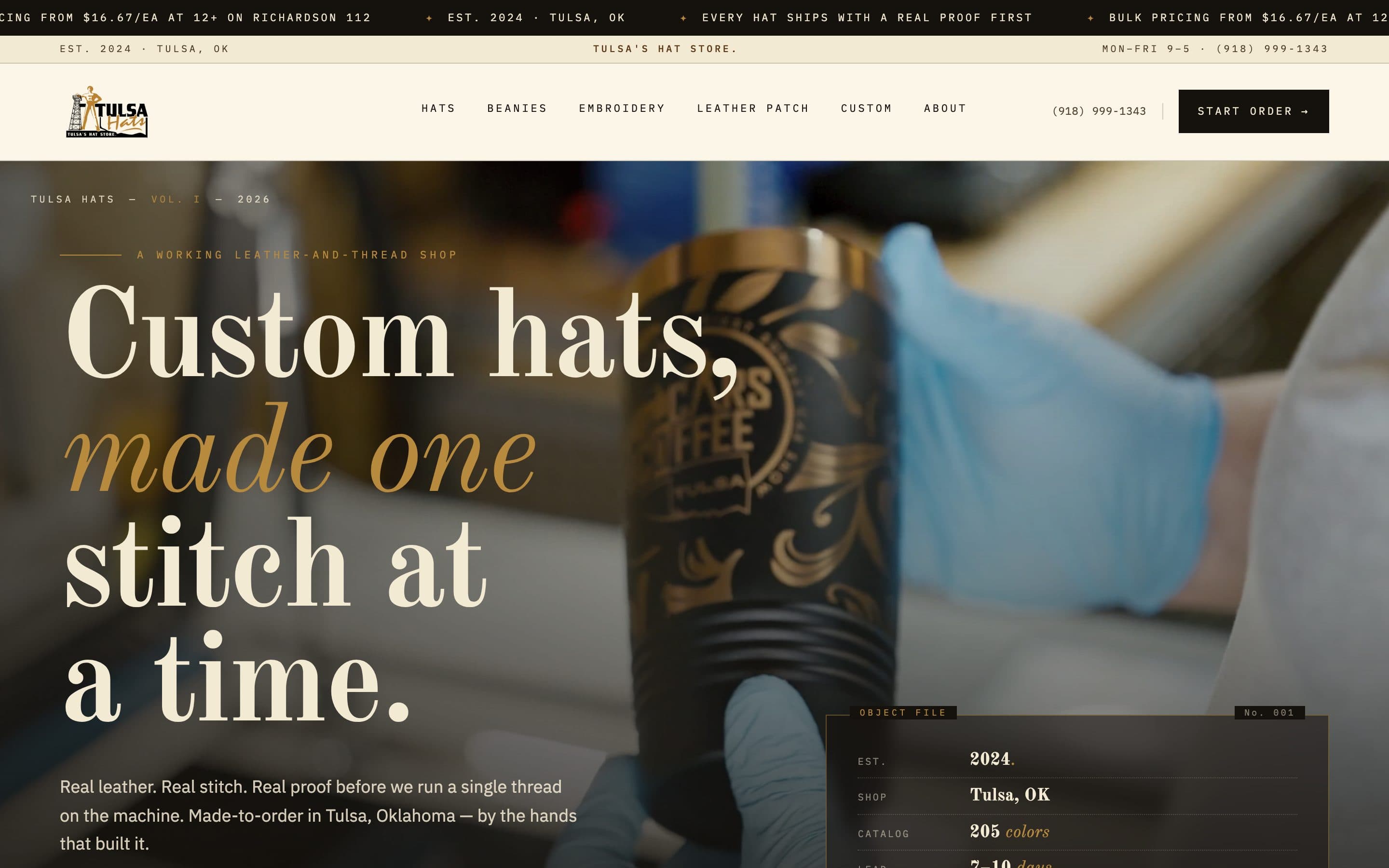 Tulsa Hats — Custom E-commerce